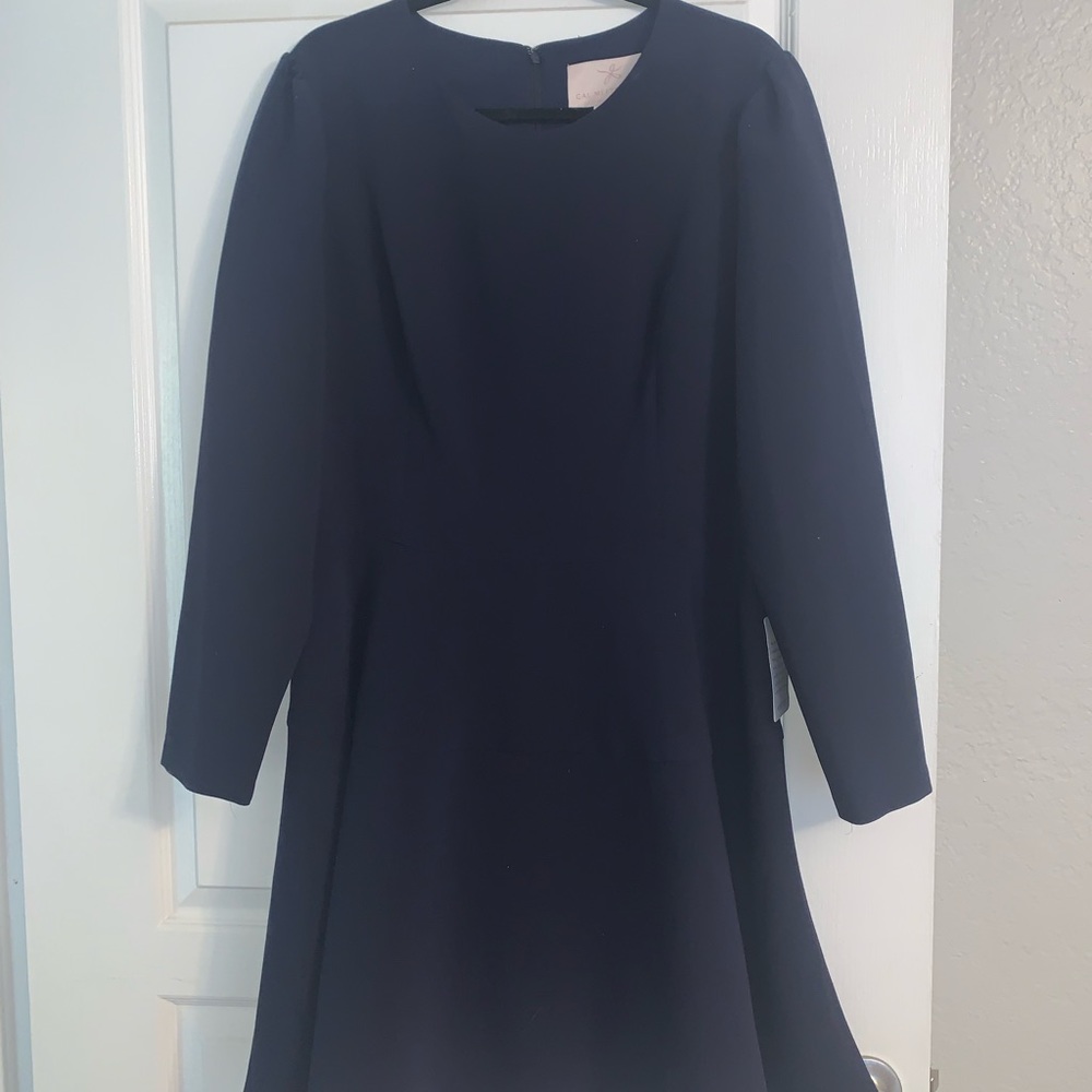 NWT Gal Meets Glam Navy Tiered Dress